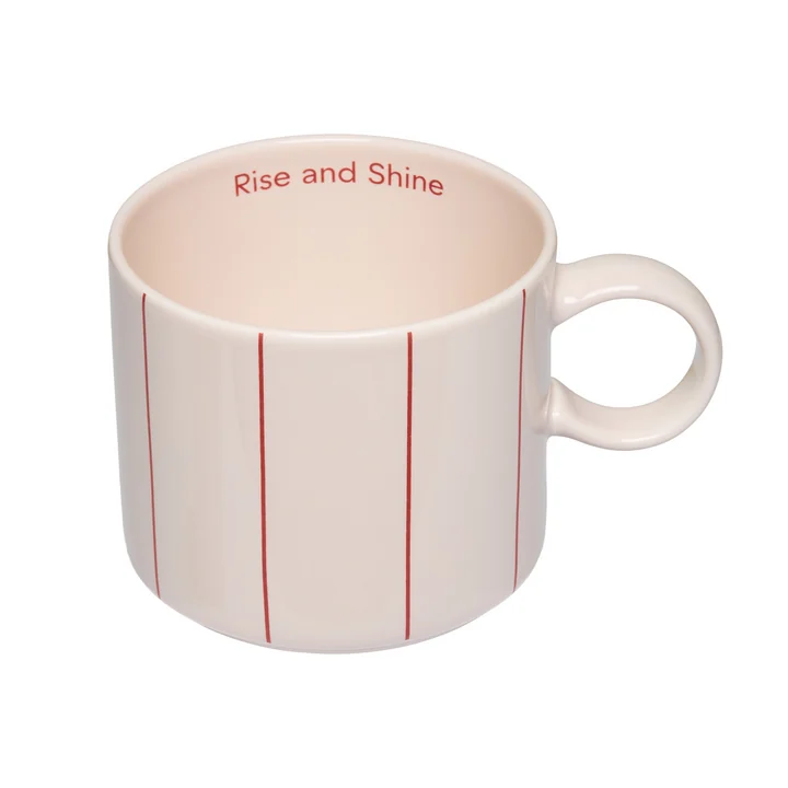 Pyjama jumbo mug with handle, 400 ml, red by Design Letters