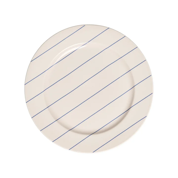 Pyjamas plate, Ø 2 2. 7 cm, blue from Design Letters