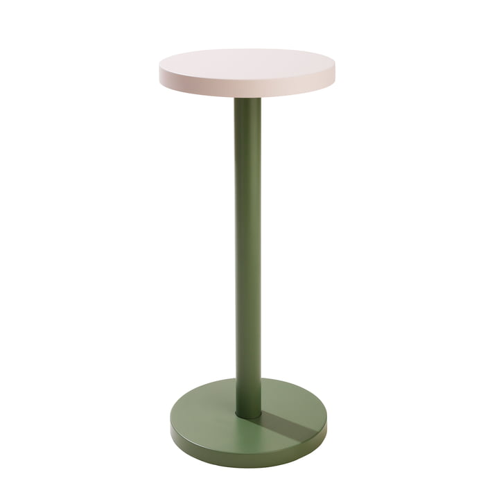 Trisse 3-in-1 side table, L, vineyard green / pastel beige by Design Letters