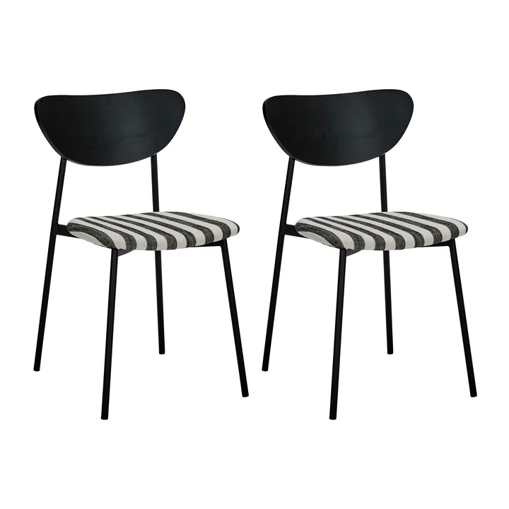 House Doctor - Must chair 51.5 x 46 x 80 cm, black / off-white