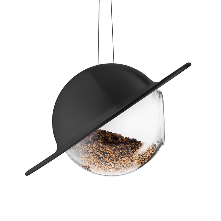 Saturn bird feeder ball, black from Eva Solo