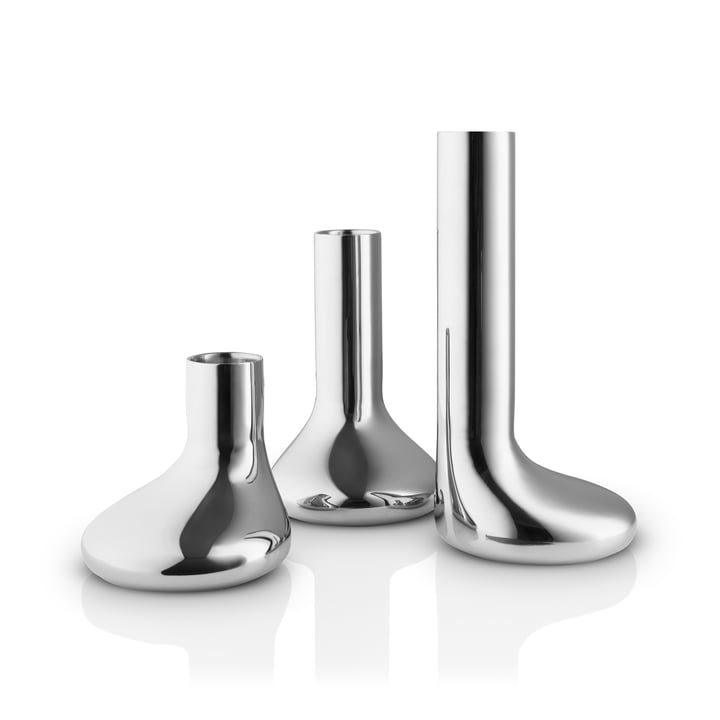 Mellow candle holder set, stainless steel (3 pcs.) from Eva Solo