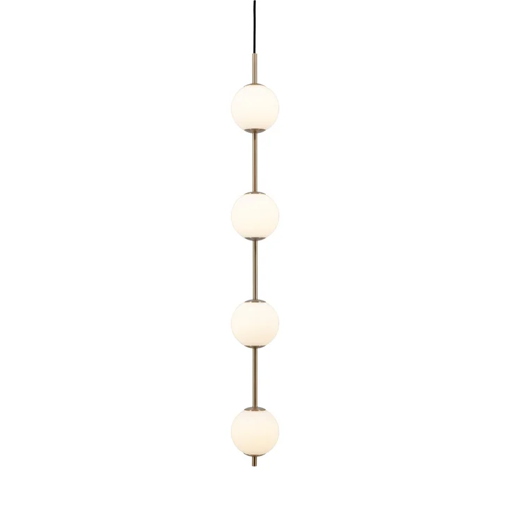 Audrey 4 and 3 LED pendant light, opal glass by Umage