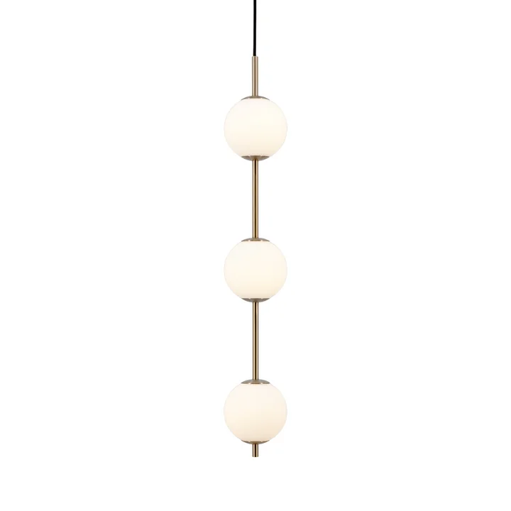 Audrey 3 LED pendant light, opal glass by Umage