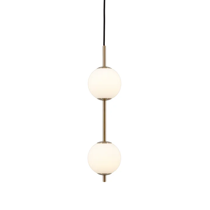 Audrey 2 LED pendant light, opal glass by Umage
