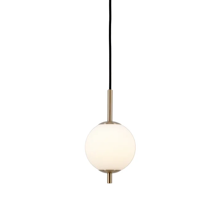 Audrey 1 LED pendant light, opal glass by Umage