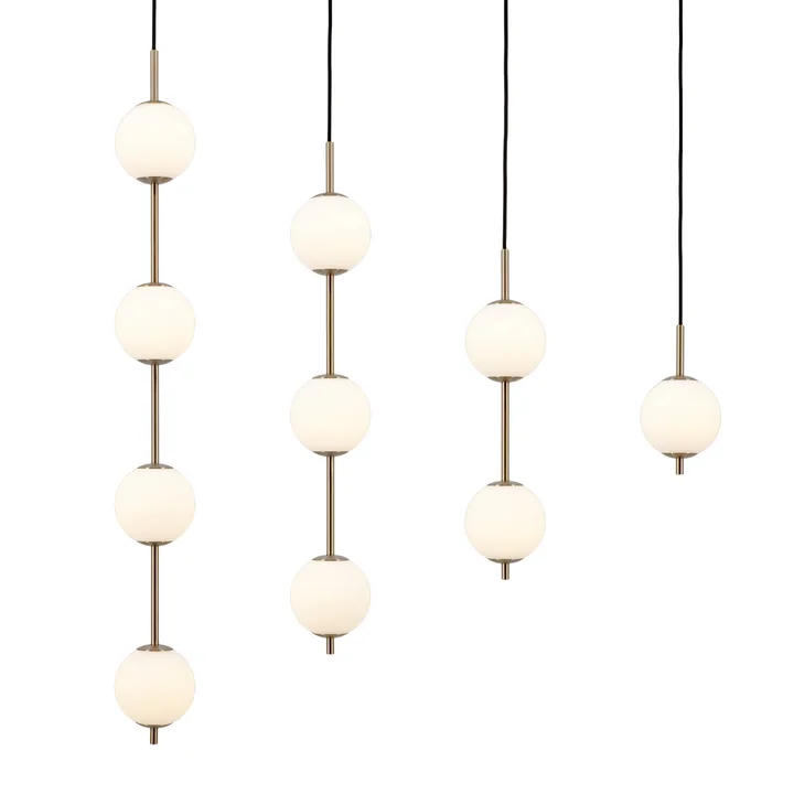 Audrey LED pendant lights, opal glass by Umage