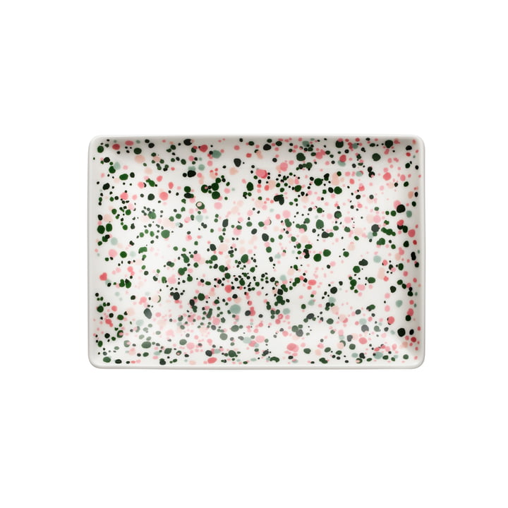 Iittala - Oiva Toikka Plate A5 15 x 21 cm, pink-green