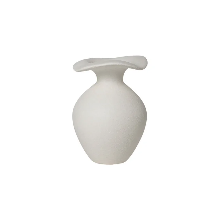 Florentina vase, Ø 9.5 cm x H 14 cm, white by Broste Copenhagen