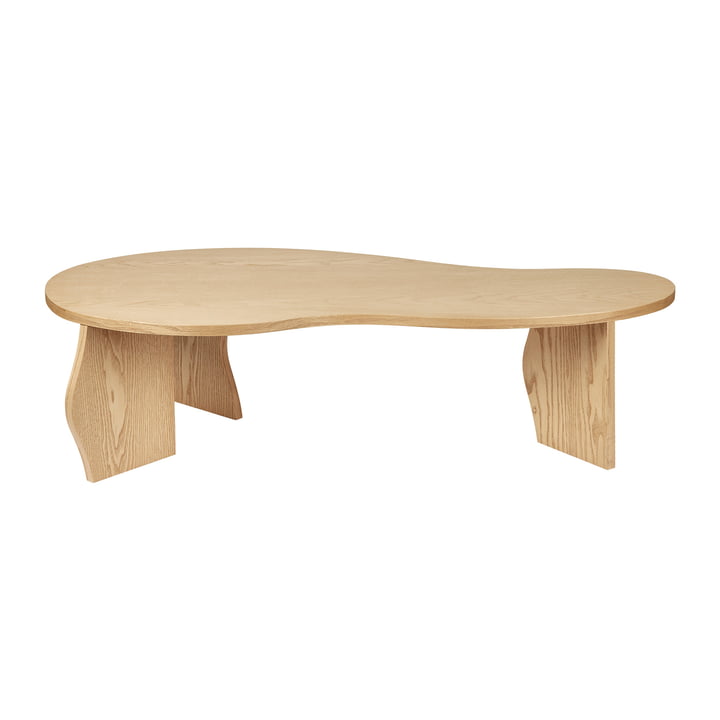 Brook table, L, oiled ash veneer, natural by Broste Copenhagen