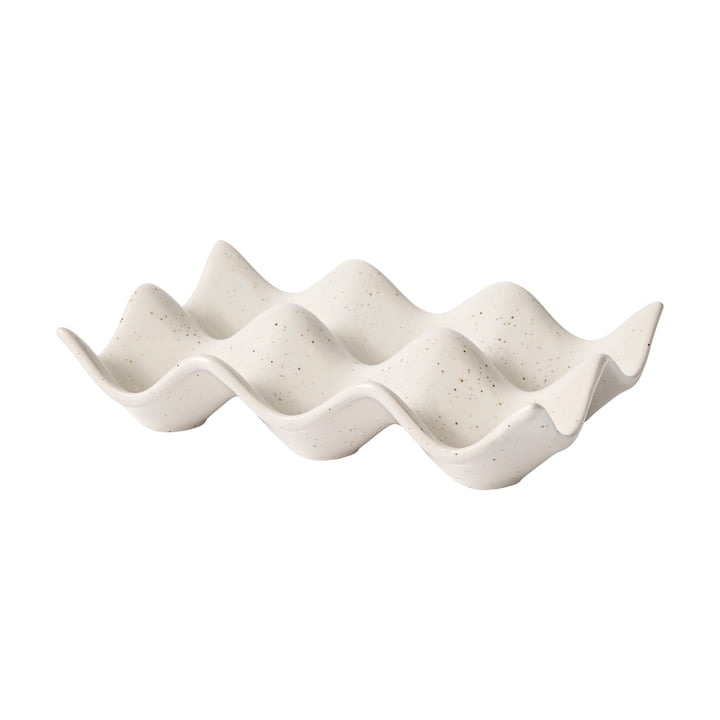 Nordic Vanilla egg tray, white from Broste Copenhagen