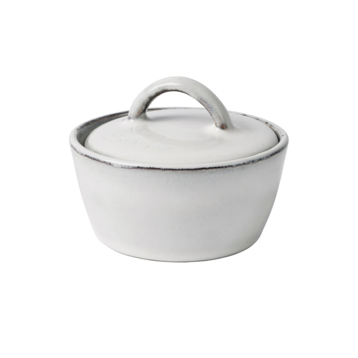 Nordic Sand Bowl with lid, Ø 8 cm x H 6 cm, beige by Broste Copenhagen