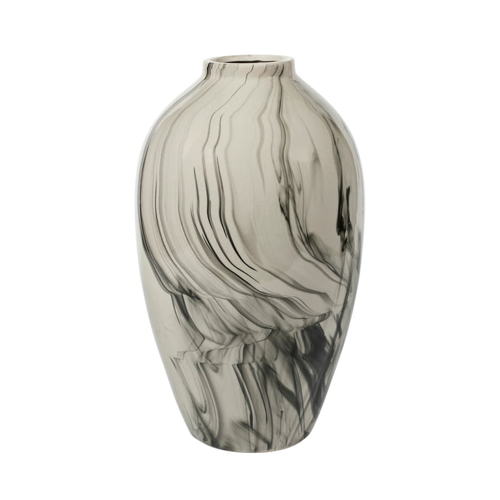 Ingrid vase, Ø 2 3. 5 cm x H 40 cm, beige / black by Broste Copenhagen