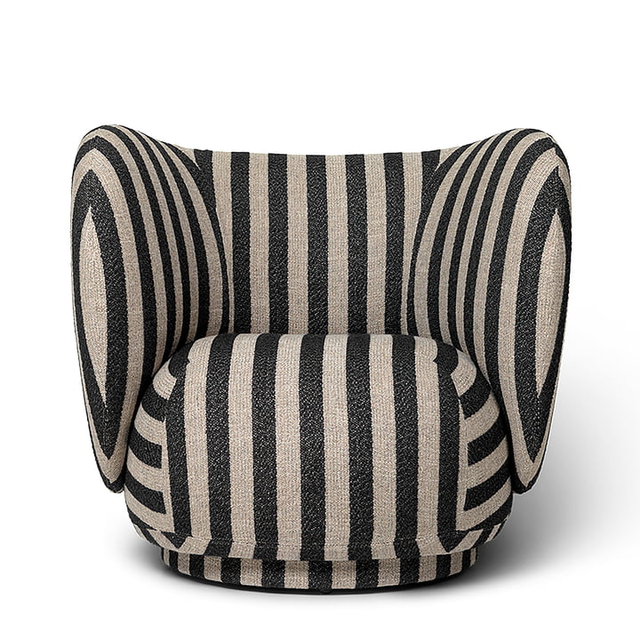 Rico Louisiana fauteuil sand black by ferm Living