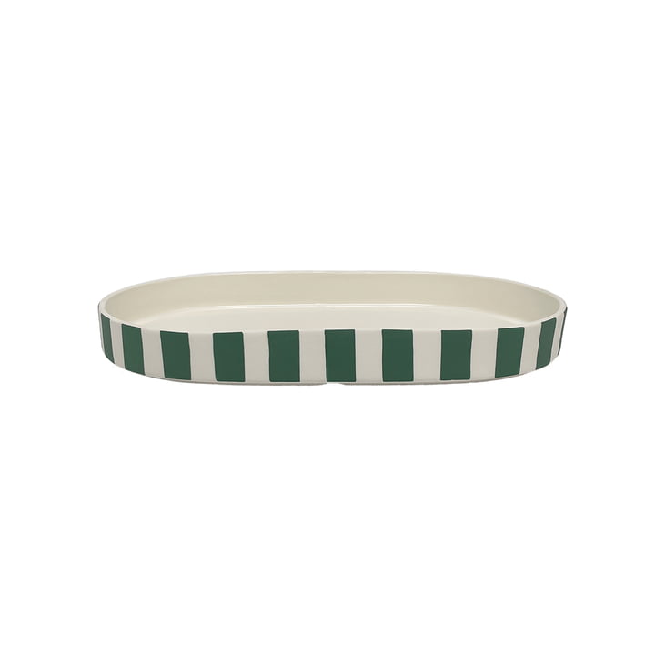 Toppu Tray oval, green from OYOY