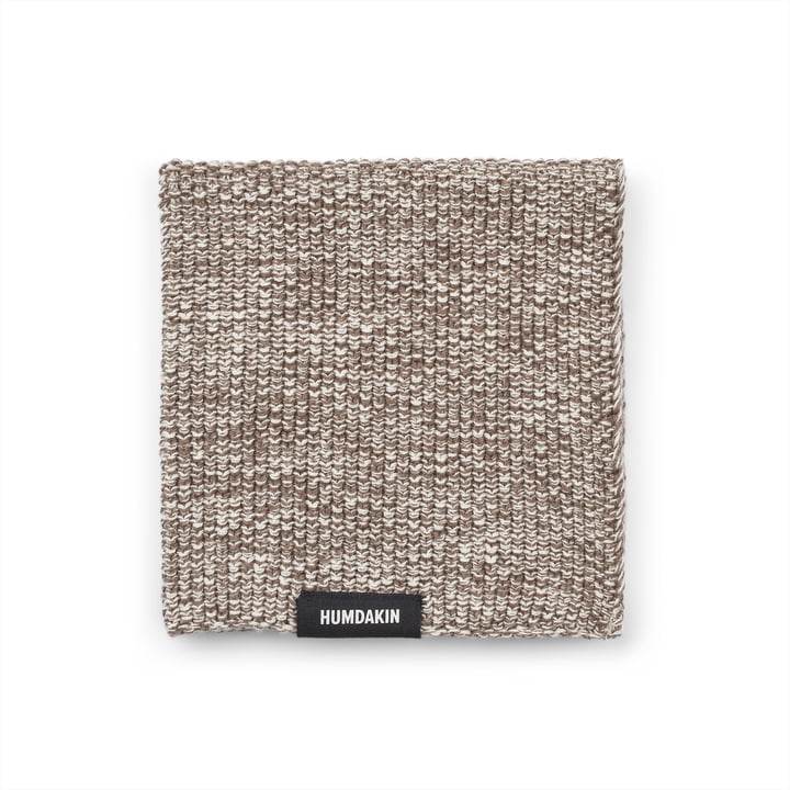 Humdakin - Knitted tea towel, 28 x 28 cm, forest melange