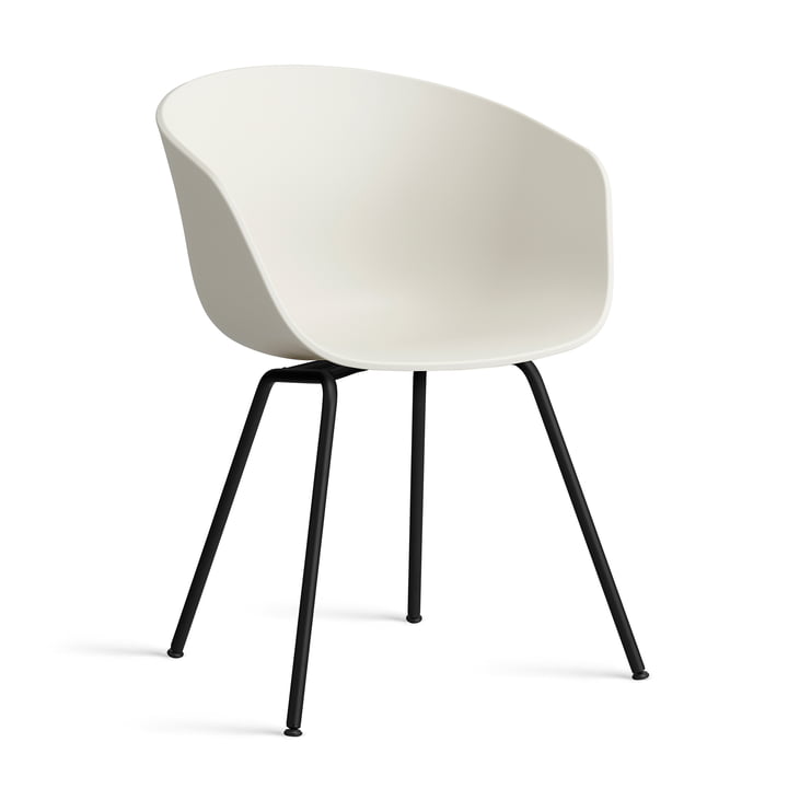 Hay - About A Chair AAC 26 , steel black / melange cream 2. 0