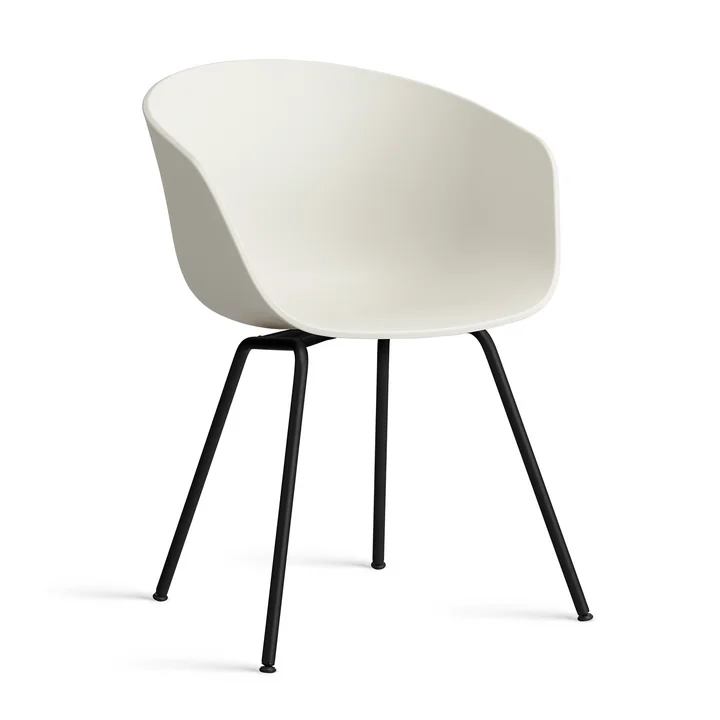 HAY - About A Chair AAC 26 , steel black / melange cream 2. 0
