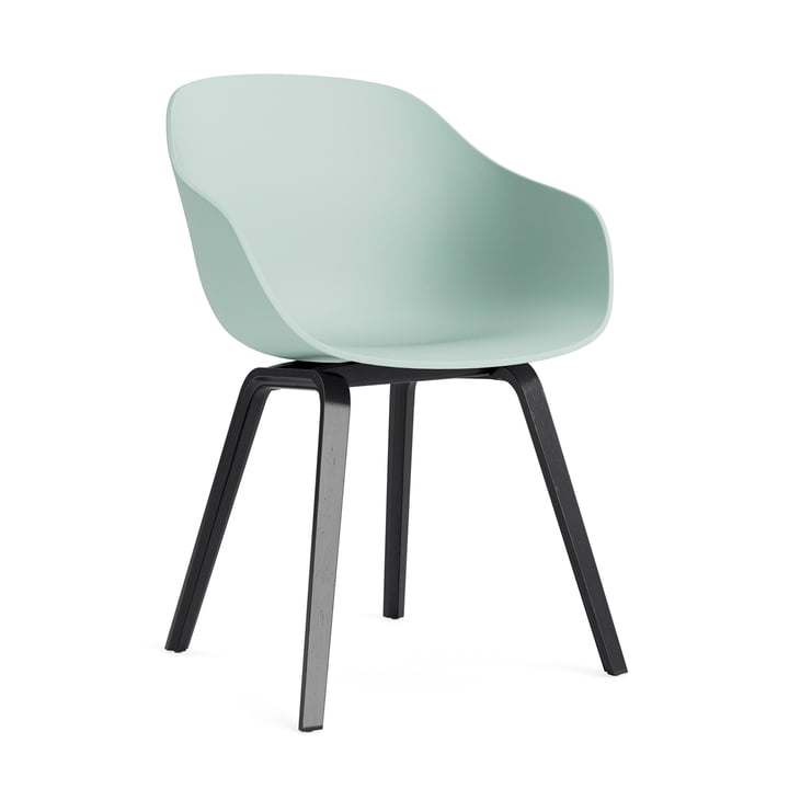 Hay - About a Chair AAC 222, black lacquered oak / dusty mint 2. 0