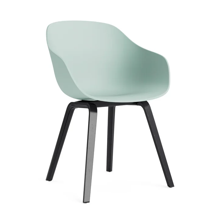HAY - About a Chair AAC 222, black lacquered oak / dusty mint 2. 0