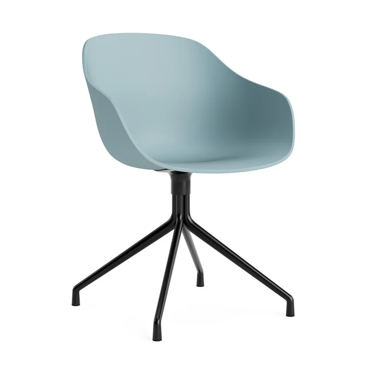 HAY - About A Chair AAC 220, aluminum black / dusty blue 2. 0