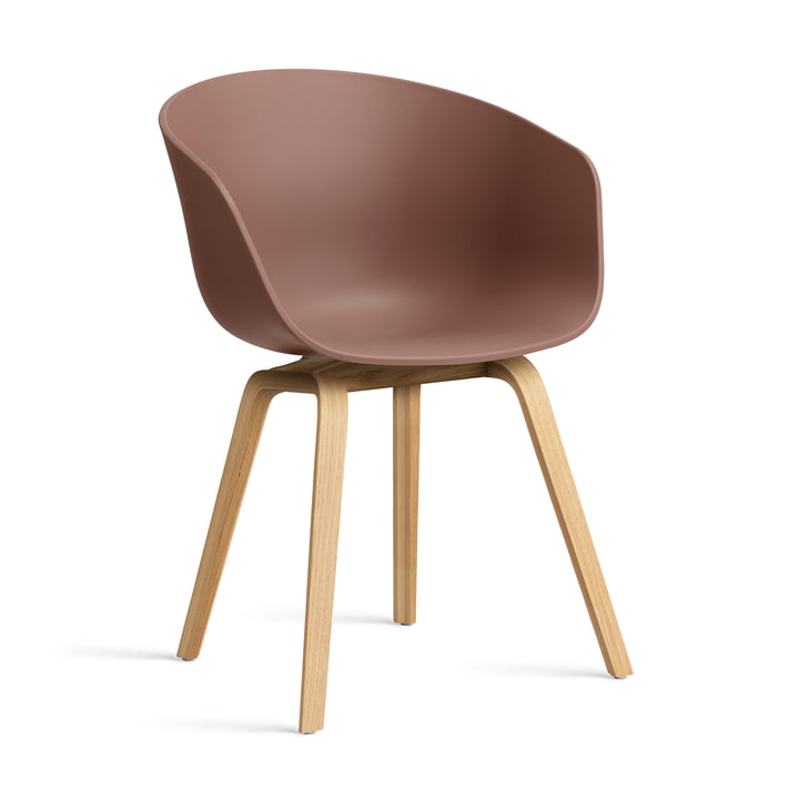 Hay - About A Chair AAC 22, lacquered oak / soft brick 2. 0