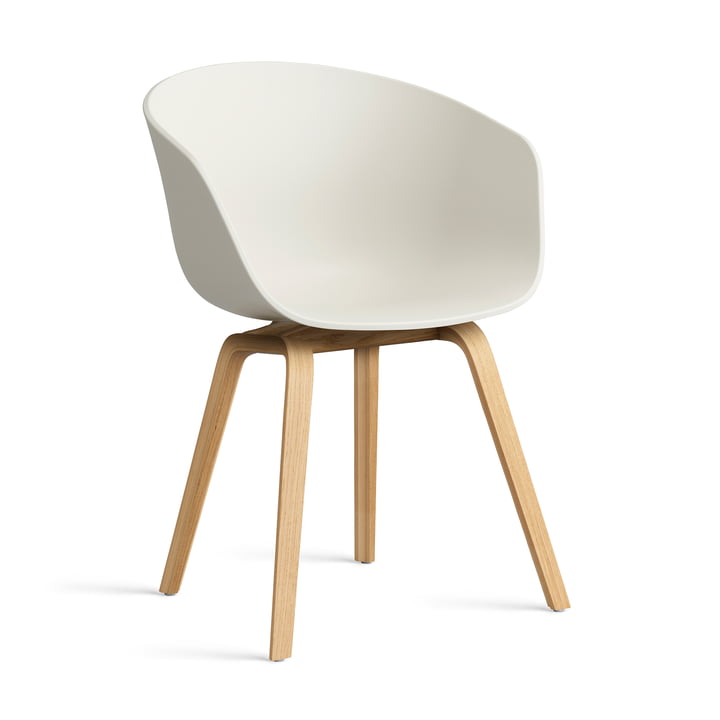 Hay - About A Chair AAC 22, lacquered oak / melange cream 2. 0