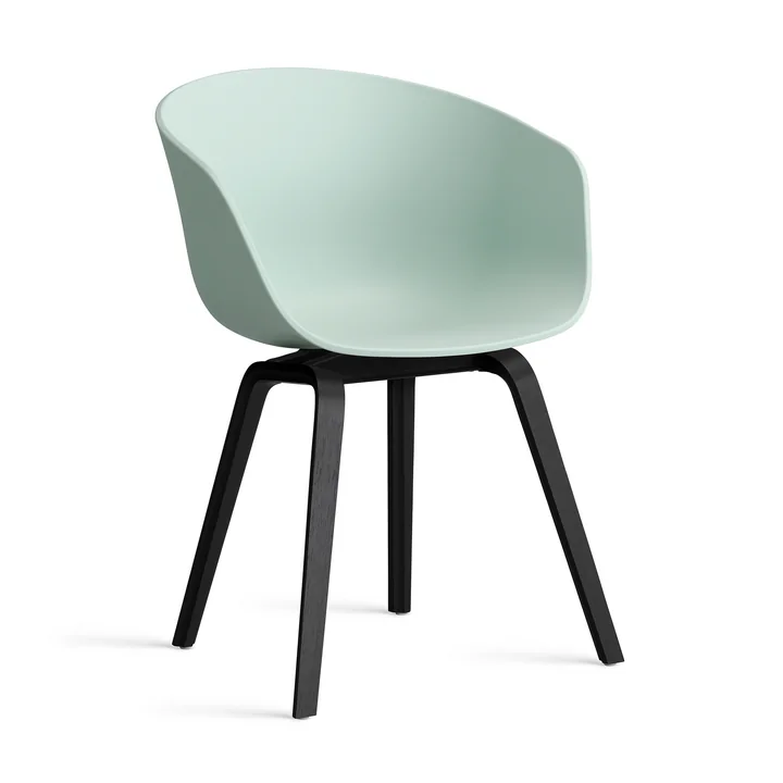 HAY - About A Chair AAC 22, black lacquered oak / dusty mint 2. 0
