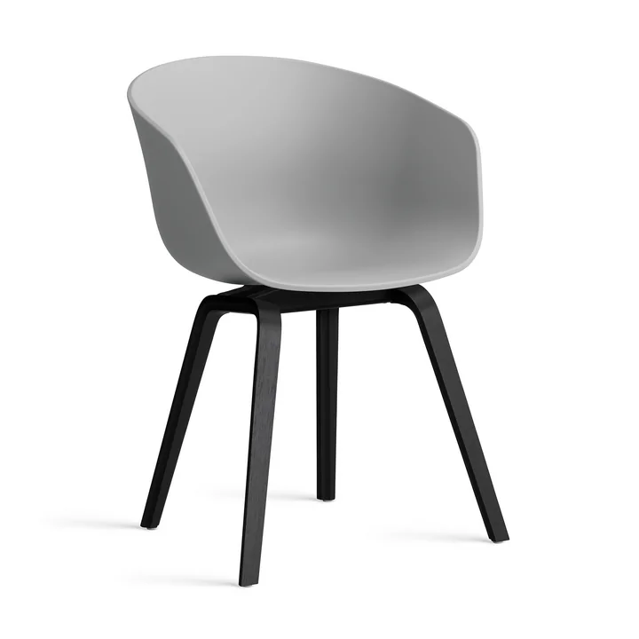 HAY - About A Chair AAC 22, black lacquered oak / concrete grey 2. 0