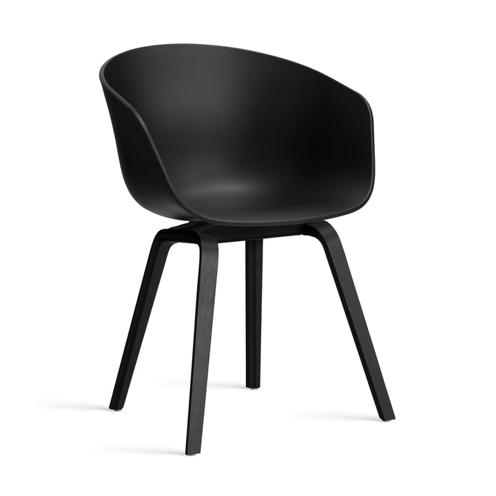 Hay - About A Chair AAC 22, black lacquered oak / black 2. 0