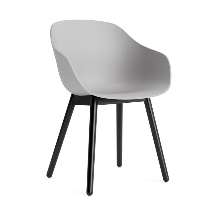 Hay - About a Chair AAC 212, black lacquered oak / concrete grey 2. 0