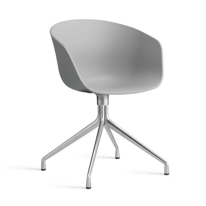 HAY - About A Chair AAC 20, polished aluminum / concrete grey 2. 0