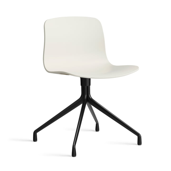 Hay - About A Chair AAC 10, aluminum black / melange cream 2. 0