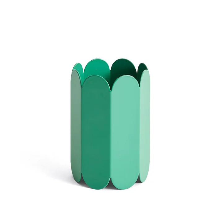 HAY - Arcs Vase small Ø 13 x H 18 cm, green