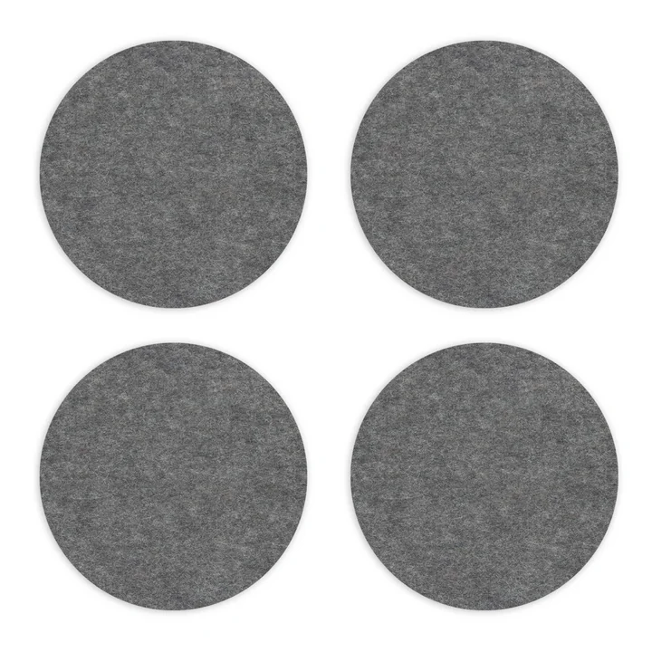 HEY-SIGN-Untersetzer-rund-5-mm-12-cm-anthrazit-4er-Set