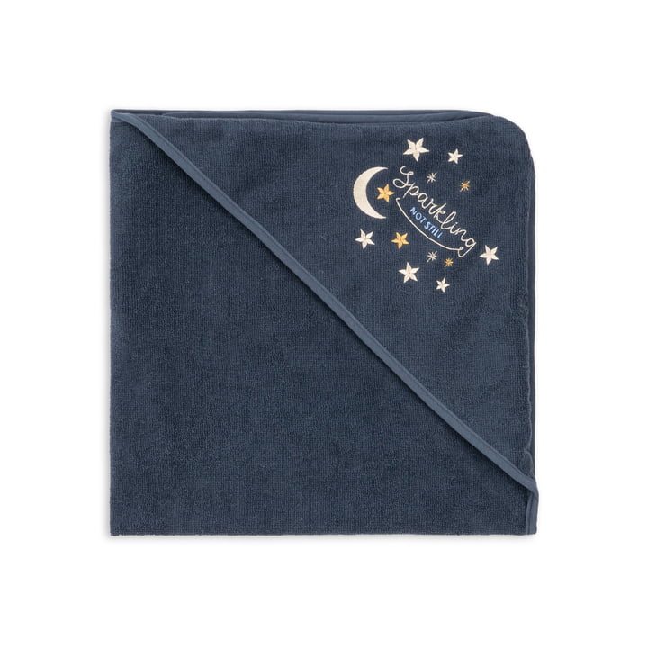 Terry bath towel, blue nights from Konges Sløjd