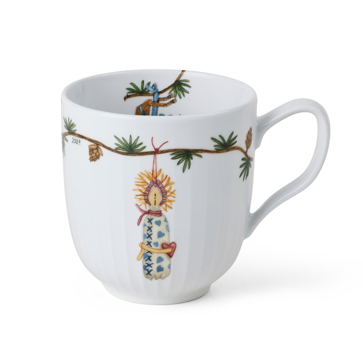 Hammershøi Christmas 2024 mug with handle, 33 cl, white from Kähler Design