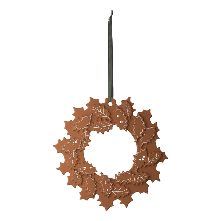 Gingerbread wreath, Ø 1 8. 5 cm, brown from Kähler Design