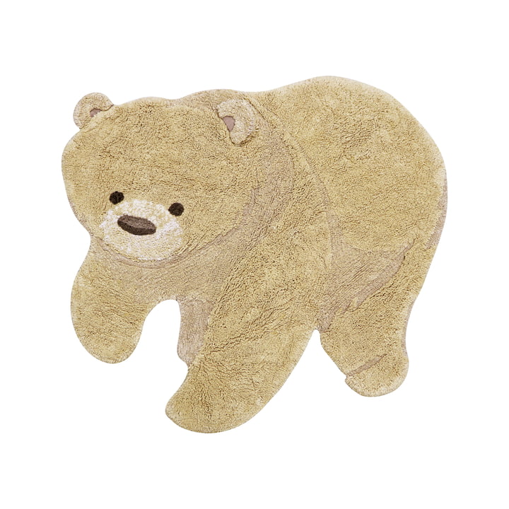 Lorena Canals - Animal children's rug bear, 120 x 122 cm