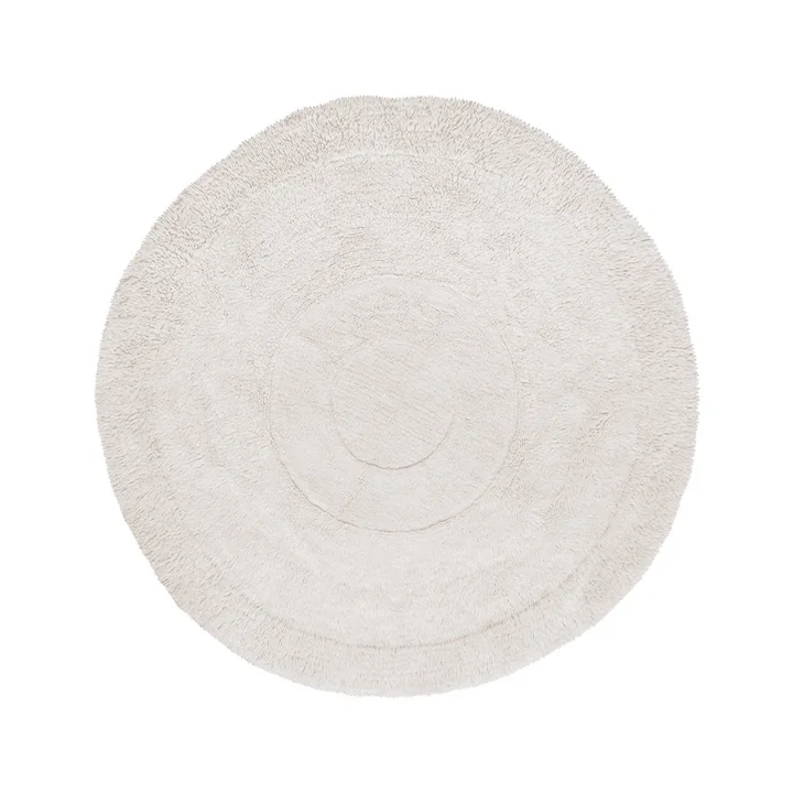 Lorena Canals - Wool rug Arctic Circle, 250 x 250 cm, sheep white