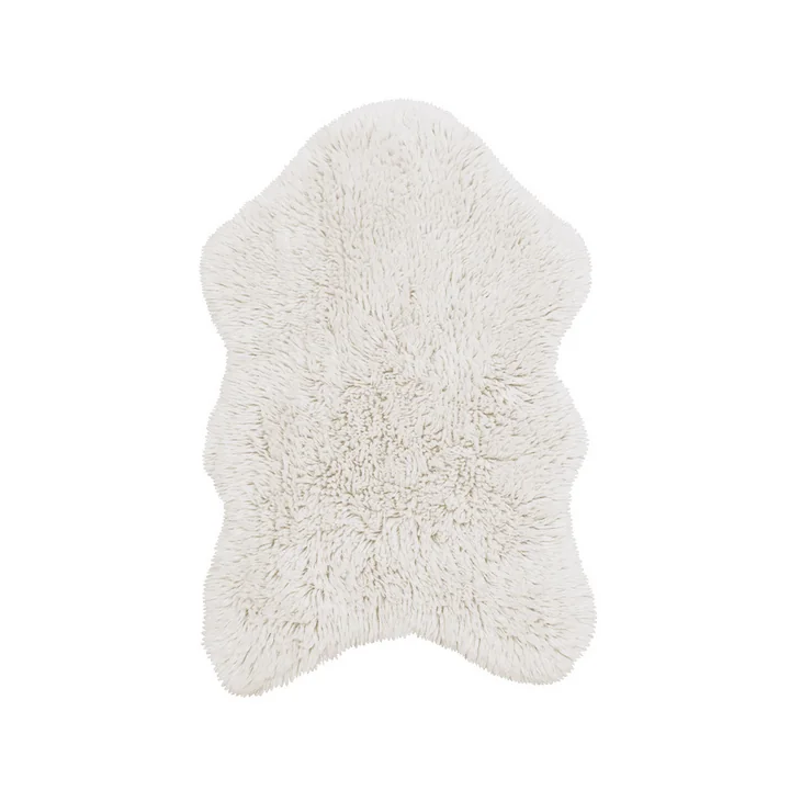 Lorena Canals - Woolly wool rug, 75 x 110 cm, sheep white