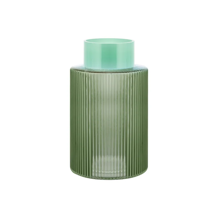 Remember - Groove glass vase, L, green