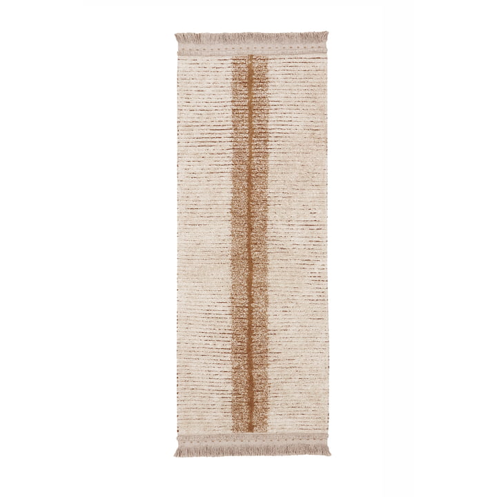 Lorena Canals - Duetto reversible rug, 80 cm x 230 cm, toffee