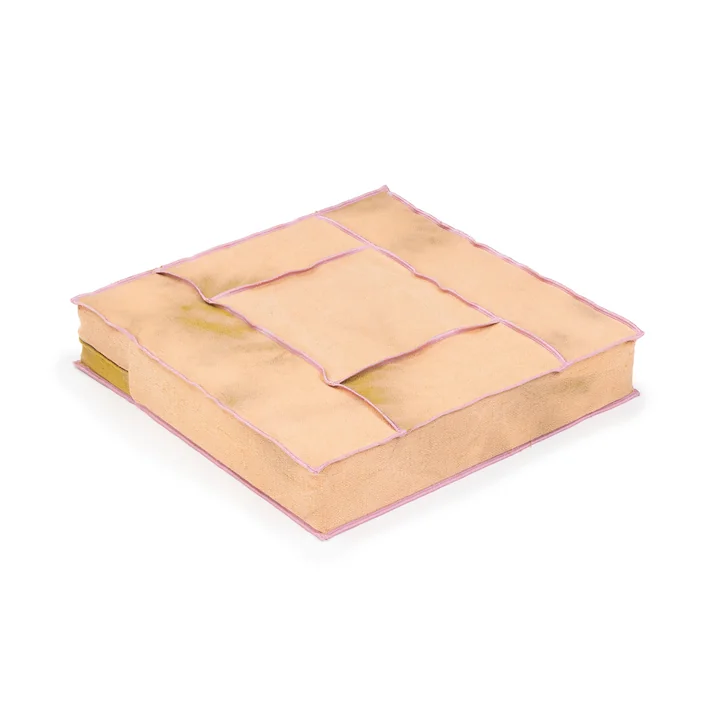 Floor pouf, marble peach by Juslin Maunula