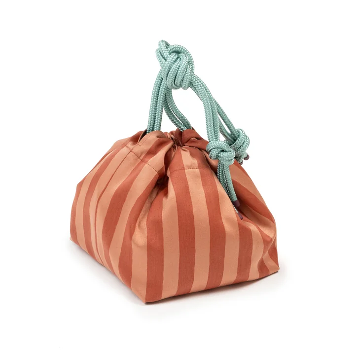 Pouch, coral polka by Juslin Maunula