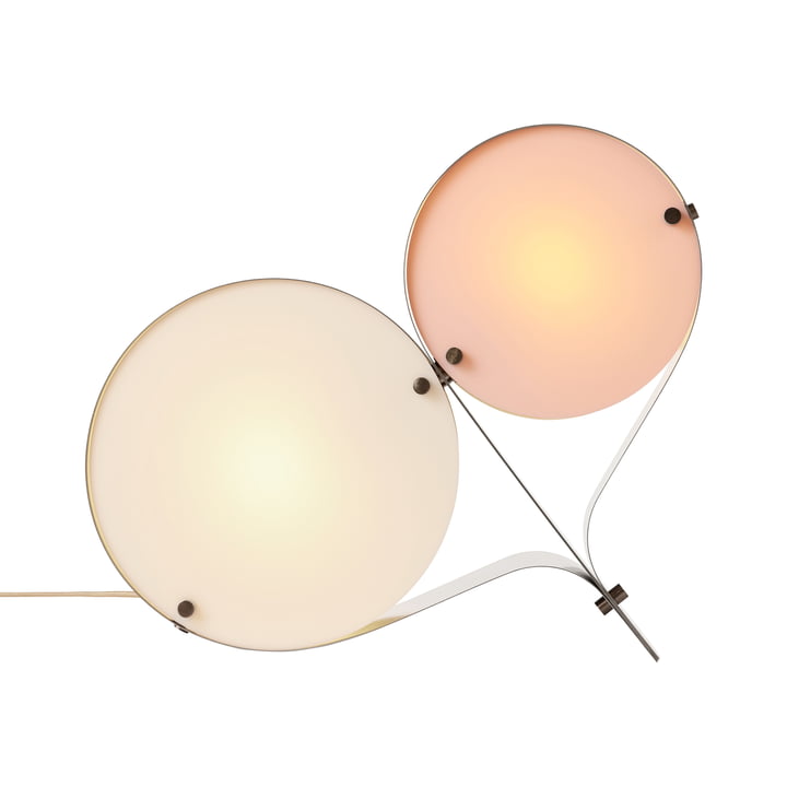 Gubi - Coppia table lamp, ivory / blush