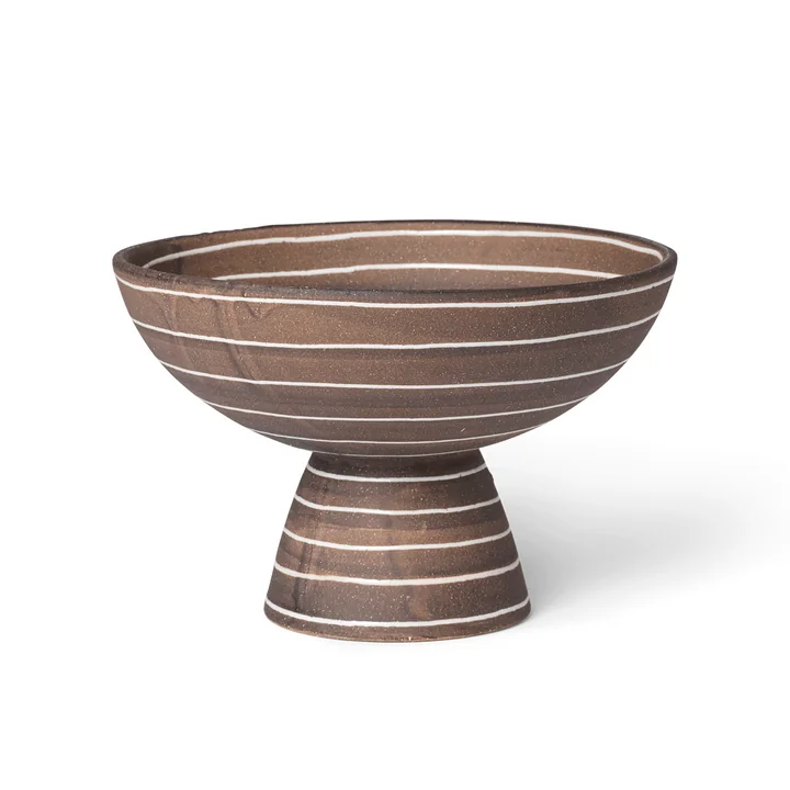 Ferm Living - Brura bowl, coffee / white