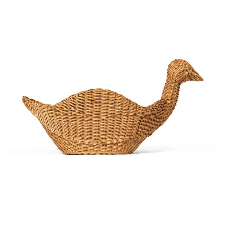 ferm Living - Bird storage woven, rattan