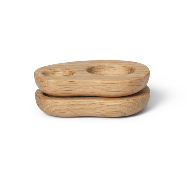 ferm Living - Cairn egg cup, oak (set of 2)