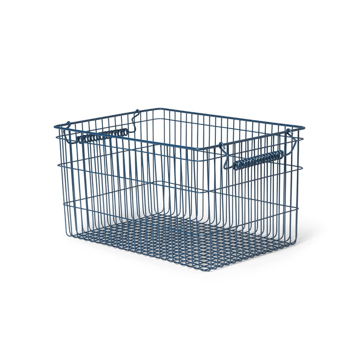 ferm Living - Cala Stackable baskets, dark blue